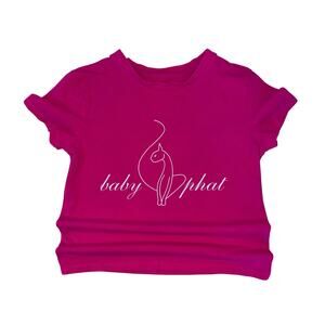 Vintage Baby Phat Fuchsia‎ Pink Logo T-Shirt - Y2K McBling - Small